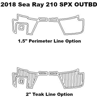 Sea Ray Cockpit Kit and Swim Platform Pad - SeaDek